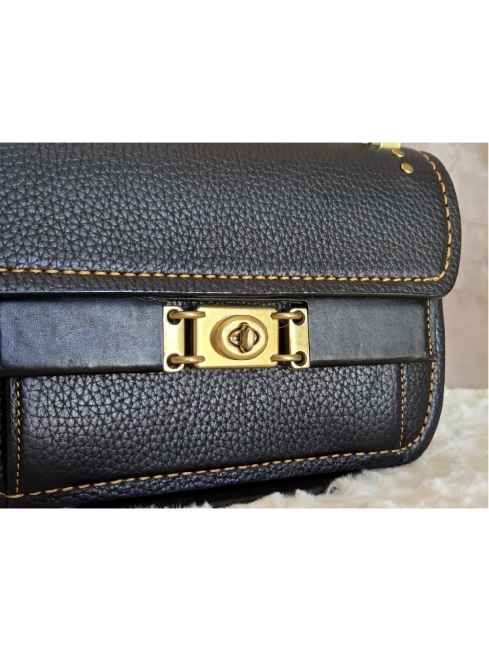 Coach 1941 Troupe Crossbody Chain Bag Black EUC - Picture 3 of 15